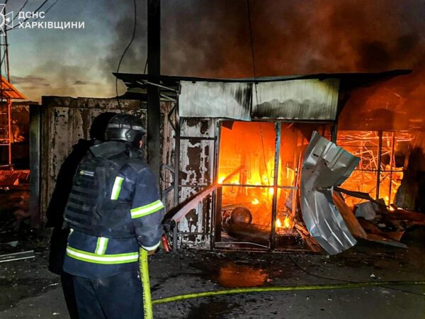 Новини України - На Харківщині загорівся ринок через атаку дронів