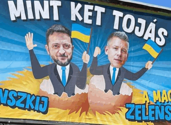 Новини світу - В Угорщині карикатуру на Зеленського використали в кампанії проти опозиції