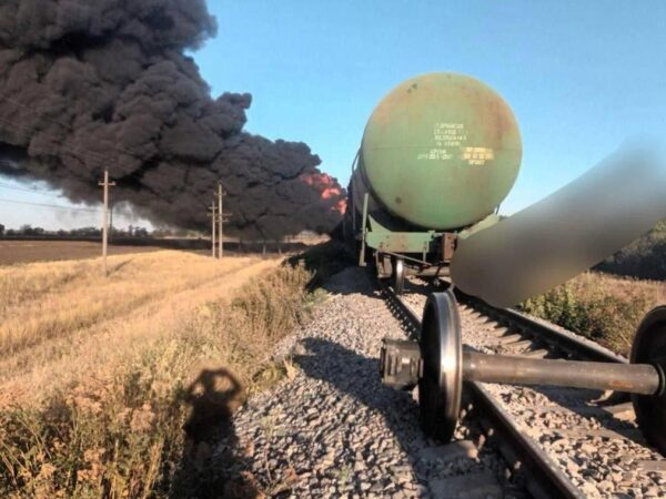 Новини України - З'явились кадри знищення поїзду РФ на Запоріжжі