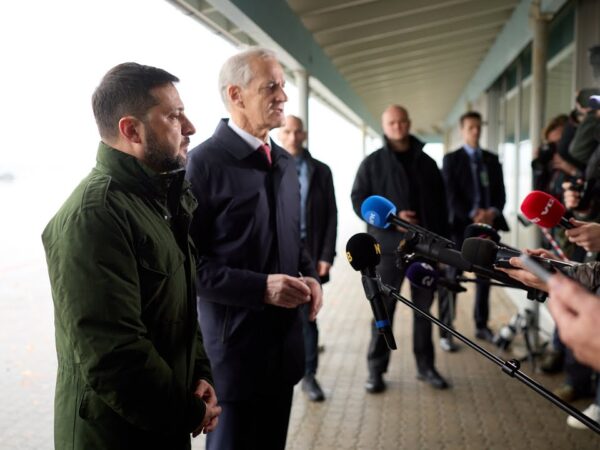 Спілкування Володимира Зеленського і Йонаса Гара Стере з медіа