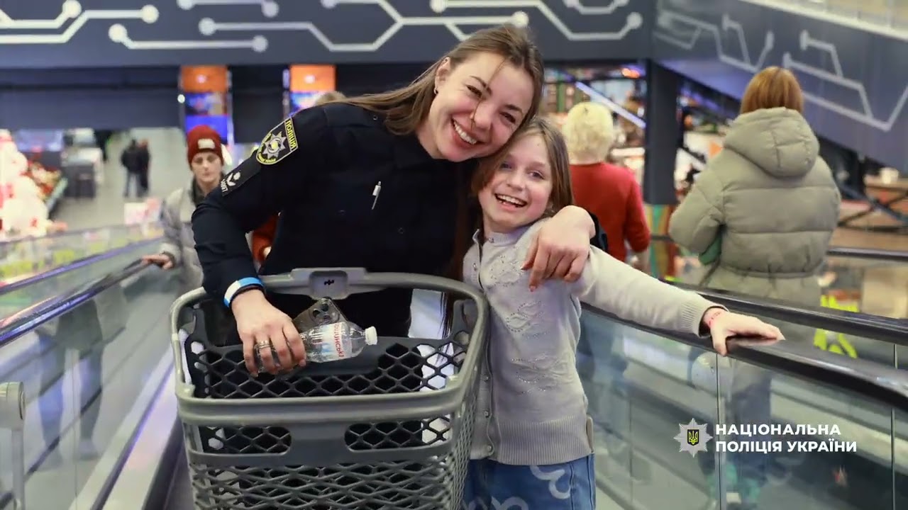 «Різдво з поліцейським»: діти разом із правоохоронцями обрали омріяні подарунки до новорічних свят