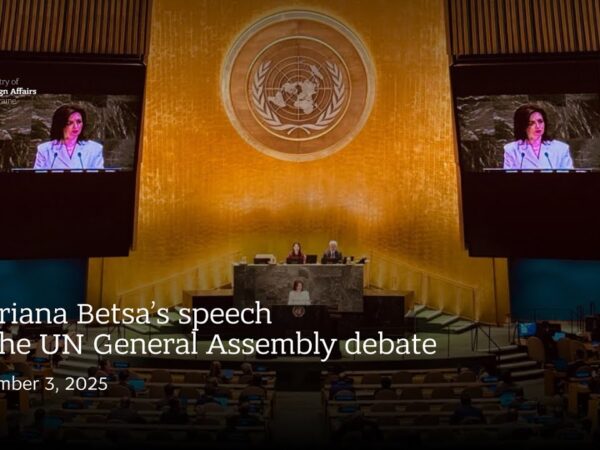 Mariana Betsa’s speech at the UN General Assembly debate